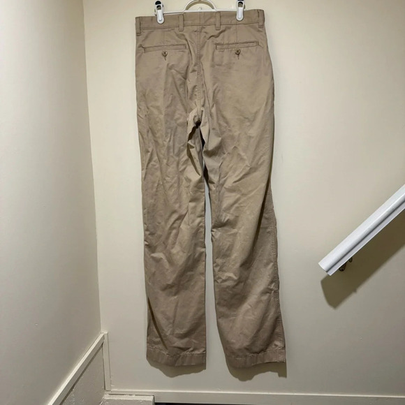 Men’s L.L Bean Vintage Khaki Natural Fit Straight Leg Office  Pants Size: 31x36 - Picture 11 of 16